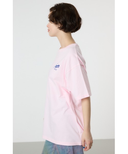 RODEO CROWNS WIDE BOWL（ロデオクラウンズワイドボウル）の「ビッグ パッチ Ｔシャツ（Tシャツ/カットソー・レディース・ライトピンク/オフホワイト/ブラック・FREE）」の4枚目の写真