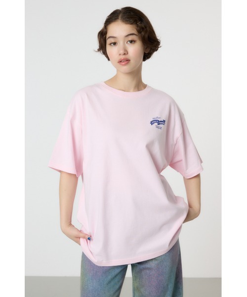 RODEO CROWNS WIDE BOWL（ロデオクラウンズワイドボウル）の「ビッグ パッチ Ｔシャツ（Tシャツ/カットソー・レディース・ライトピンク/オフホワイト/ブラック・FREE）」の5枚目の写真