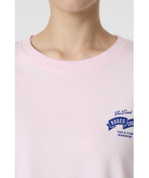 RODEO CROWNS WIDE BOWL（ロデオクラウンズワイドボウル）の「ビッグ パッチ Ｔシャツ（Tシャツ/カットソー・レディース・ライトピンク/オフホワイト/ブラック・FREE）」の11枚目の写真
