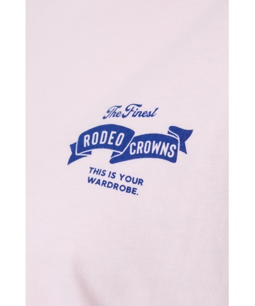 RODEO CROWNS WIDE BOWL（ロデオクラウンズワイドボウル）の「ビッグ パッチ Ｔシャツ（Tシャツ/カットソー・レディース・ライトピンク/オフホワイト/ブラック・FREE）」の14枚目の写真
