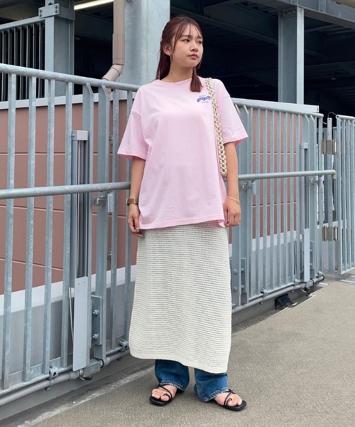 RODEO CROWNS WIDE BOWL（ロデオクラウンズワイドボウル）の「ビッグ パッチ Ｔシャツ（Tシャツ/カットソー・レディース・ライトピンク/オフホワイト/ブラック・FREE）」の17枚目の写真
