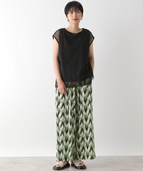 LEPSIM（レプシィム）の「楊柳柄イージーパンツ2　133285（その他パンツ・レディース・ブラック/ブラウン/ライトグリーン・FREE）」の13枚目の写真