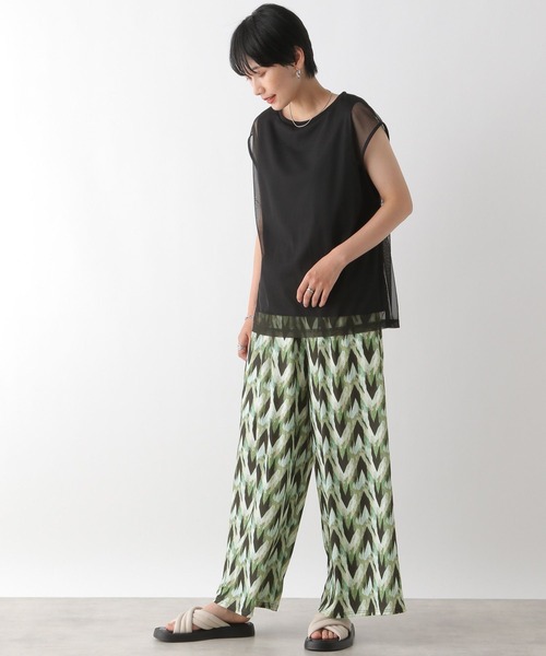 LEPSIM（レプシィム）の「楊柳柄イージーパンツ2　133285（その他パンツ・レディース・ブラック/ブラウン/ライトグリーン・FREE）」の15枚目の写真