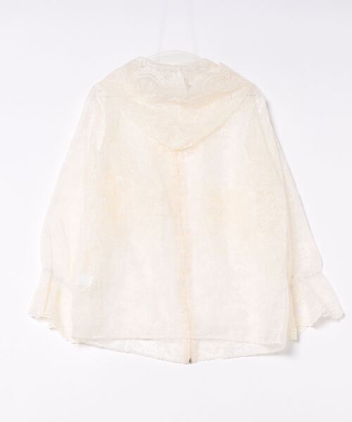 Port(ポート)の「【 antique andico / アンティーク アンディコ 】 総レース シアー デザイン ジップ パーカー #_(パーカー・レディース・ホワイト・FREE)」の3枚目の写真