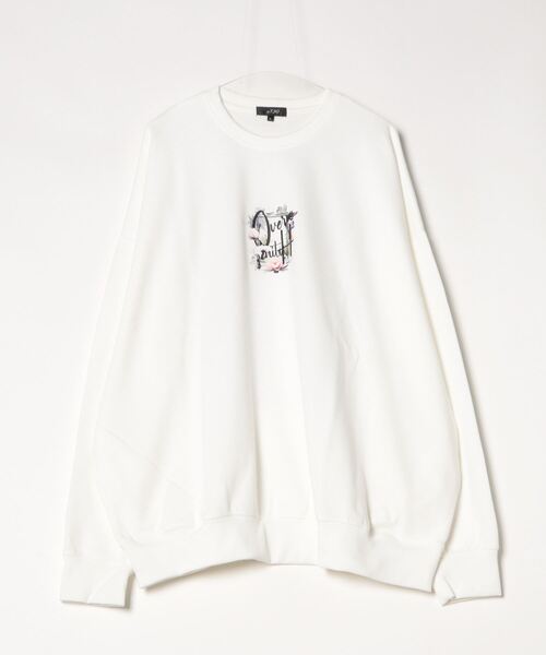 RE730 フラワーコラージュトレーナー（スウェット）｜RE730（アールイーセブンサーティー）