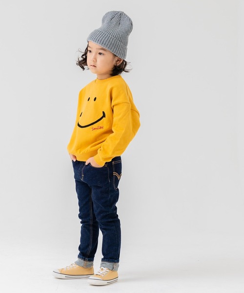 chil2(チルツー)の「スマイリーフェイス トレーナー(スウェット・キッズ・C/D/E/F/A/B・80cm/90cm/100cm/110cm/120cm/130cm/140cm)」の8枚目の写真