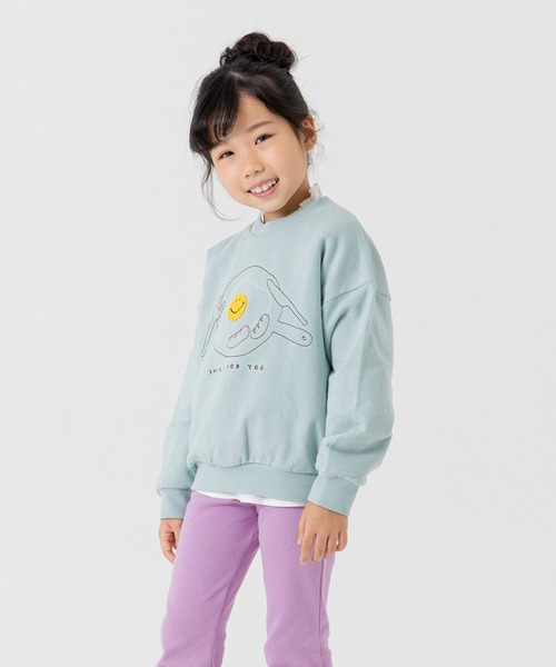 chil2(チルツー)の「スマイリーフェイス トレーナー(スウェット・キッズ・C/D/E/F/A/B・80cm/90cm/100cm/110cm/120cm/130cm/140cm)」の10枚目の写真