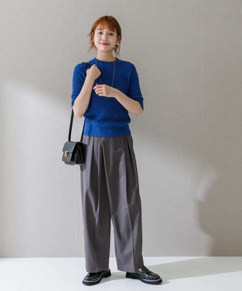 URBAN RESEARCH ROSSO WOMEN（アーバンリサーチ　ロッソ）の「コットンシャギーハイネックプルオーバー（ニット/セーター・レディース・ホワイト/オレンジ/ブルー・FREE）」の11枚目の写真