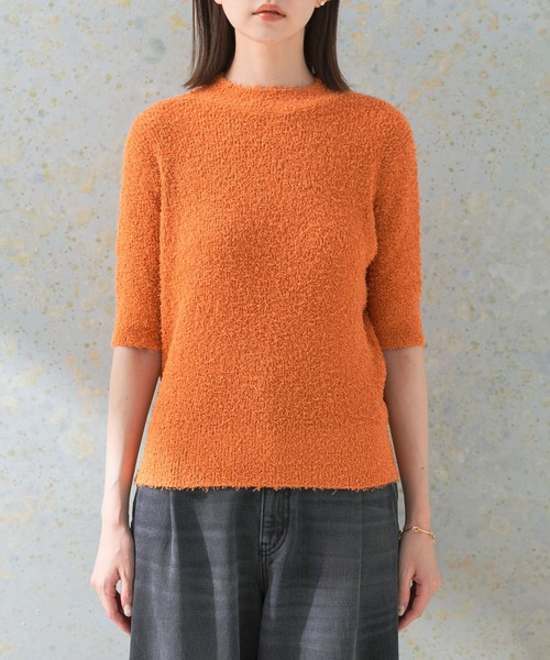 URBAN RESEARCH ROSSO WOMEN（アーバンリサーチ　ロッソ）の「コットンシャギーハイネックプルオーバー（ニット/セーター・レディース・ホワイト/オレンジ/ブルー・FREE）」の16枚目の写真