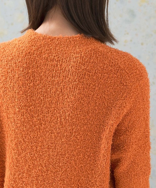 URBAN RESEARCH ROSSO WOMEN（アーバンリサーチ　ロッソ）の「コットンシャギーハイネックプルオーバー（ニット/セーター・レディース・ホワイト/オレンジ/ブルー・FREE）」の12枚目の写真