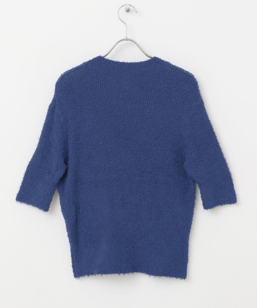 URBAN RESEARCH ROSSO WOMEN（アーバンリサーチ　ロッソ）の「コットンシャギーハイネックプルオーバー（ニット/セーター・レディース・ホワイト/オレンジ/ブルー・FREE）」の6枚目の写真