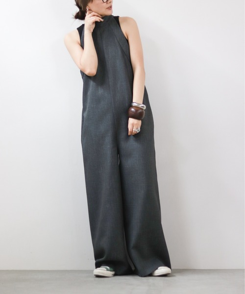 hwyl（ヒュイル）の「ホルターネックオールインワン（つなぎ