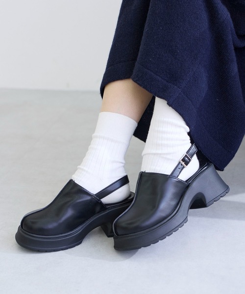 【セール】センターライン厚底サボサンダル（サンダル）｜noyau（ノヤウ）