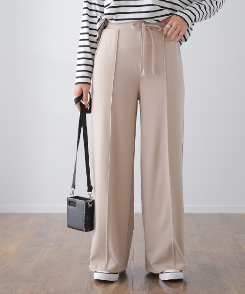 ゆるワイドパンツ（スラックス）｜HUG.U（ハグユー）の