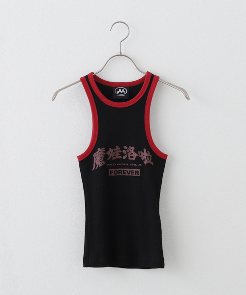 トップス MOWALOLA FOREVER TANK Mowalola/モワローラ】MOWALOLA FOREVER TANK：タンクトップ