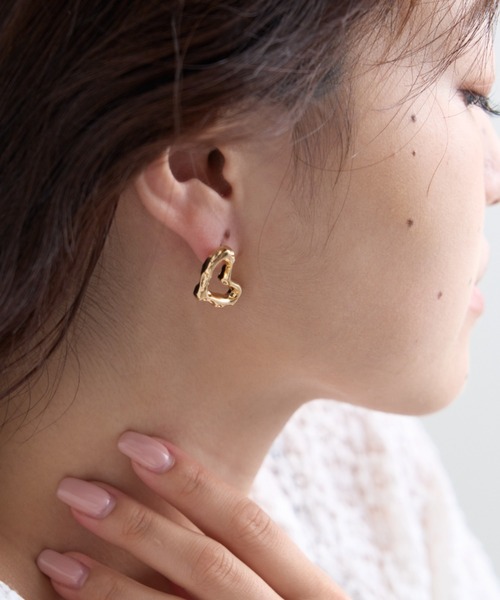 CIAOPANIC TYPY（チャオパニックティピー）の「lilサークルハートピアス（ピアス（両耳用）・レディース・シルバー/ゴールド・ONE SIZE）」の5枚目の写真