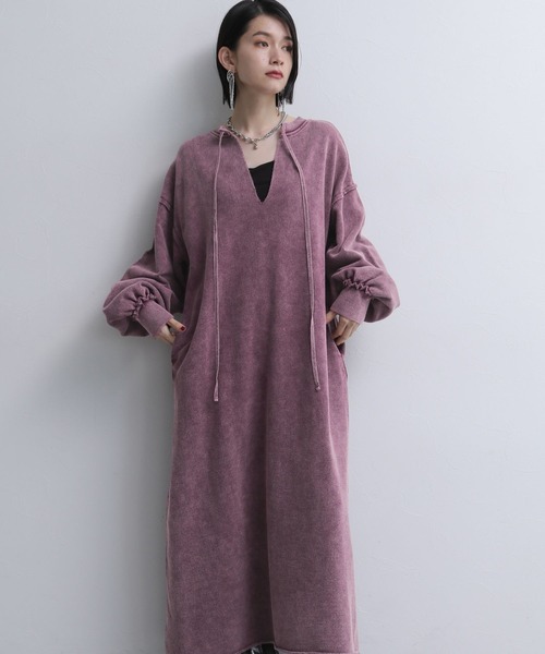 HARE（ハレ）の「2WAYパウダーカコウワンピース(HARE)（ワンピース・レディース・パープル/ブラック・FREE）」の14枚目の写真