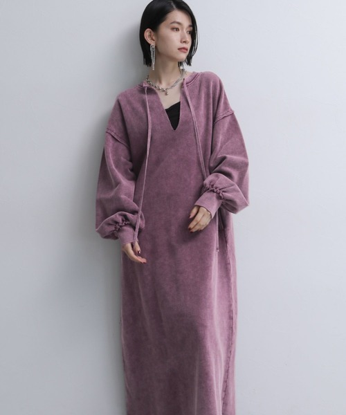 HARE（ハレ）の「2WAYパウダーカコウワンピース(HARE)（ワンピース・レディース・パープル/ブラック・FREE）」の15枚目の写真