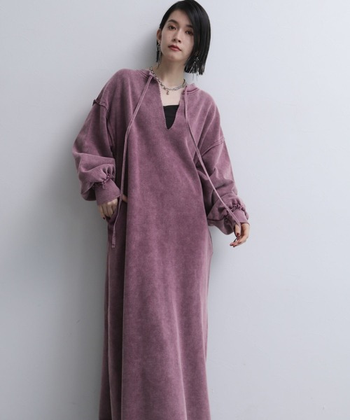 HARE（ハレ）の「2WAYパウダーカコウワンピース(HARE)（ワンピース・レディース・パープル/ブラック・FREE）」の16枚目の写真