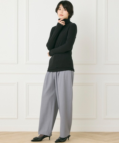 INED CLARO（イネドクラロ）の「ラグウォームタートルネックプルオーバー（ニット/セーター・レディース・オフホワイト/グレー/ブラック・フリー）」の10枚目の写真