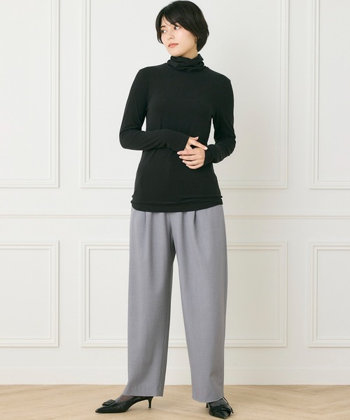 INED CLARO（イネドクラロ）の「ラグウォームタートルネックプルオーバー（ニット/セーター・レディース・オフホワイト/グレー/ブラック・フリー）」の11枚目の写真