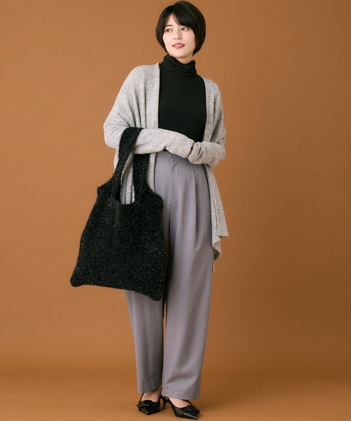 INED CLARO（イネドクラロ）の「ラグウォームタートルネックプルオーバー（ニット/セーター・レディース・オフホワイト/グレー/ブラック・フリー）」の14枚目の写真