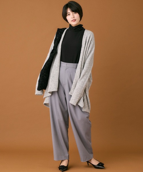 INED CLARO（イネドクラロ）の「ラグウォームタートルネックプルオーバー（ニット/セーター・レディース・オフホワイト/グレー/ブラック・フリー）」の15枚目の写真