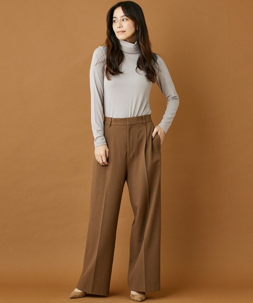 INED CLARO（イネドクラロ）の「ラグウォームタートルネックプルオーバー（ニット/セーター・レディース・オフホワイト/グレー/ブラック・フリー）」の6枚目の写真