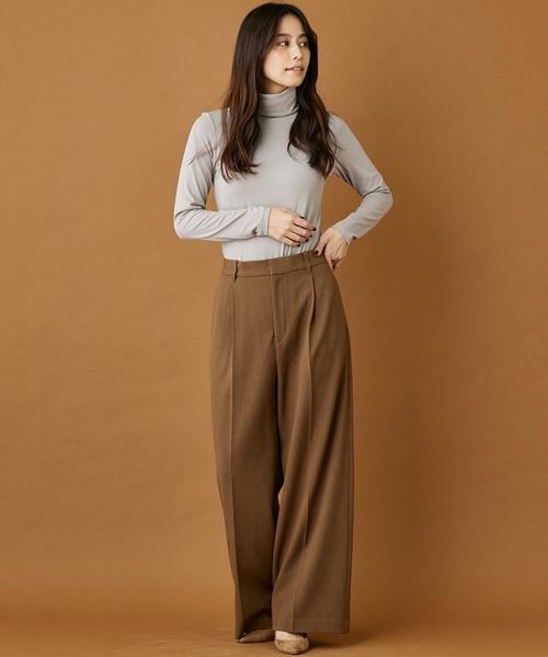 INED CLARO（イネドクラロ）の「ラグウォームタートルネックプルオーバー（ニット/セーター・レディース・オフホワイト/グレー/ブラック・フリー）」の7枚目の写真