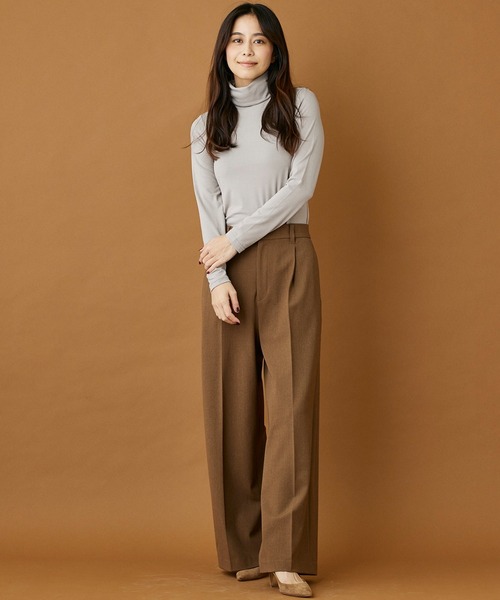 INED CLARO（イネドクラロ）の「ラグウォームタートルネックプルオーバー（ニット/セーター・レディース・オフホワイト/グレー/ブラック・フリー）」の8枚目の写真