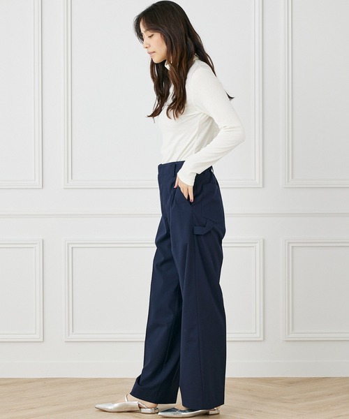 INED CLARO（イネドクラロ）の「ラグウォームタートルネックプルオーバー（ニット/セーター・レディース・オフホワイト/グレー/ブラック・フリー）」の4枚目の写真