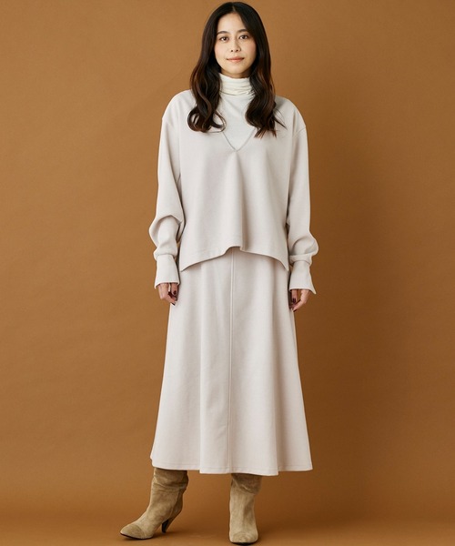 INED CLARO（イネドクラロ）の「ラグウォームタートルネックプルオーバー（ニット/セーター・レディース・オフホワイト/グレー/ブラック・フリー）」の5枚目の写真