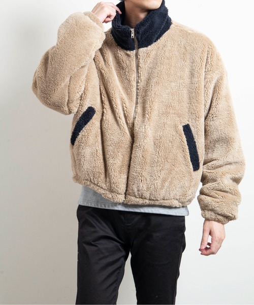 【セール】【SELECT】IR:SHAGGY FLEECE SHORT BLOUSON/シャギーフリースショートブルゾン（ブルゾン）｜Magine（マージン）