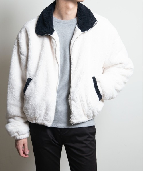 【セール】【SELECT】IR:SHAGGY FLEECE SHORT BLOUSON/シャギーフリースショートブルゾン（ブルゾン）｜Magine（マージン）
