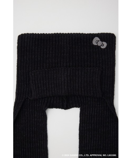 SLY(スライ)の「HELLO KITTY x SLY CAT BEANIE ハローキティ スライ キャット ビーニー(ニットキャップ/ビーニー・レディース・杢グレー/ブラック・FREE)」の7枚目の写真