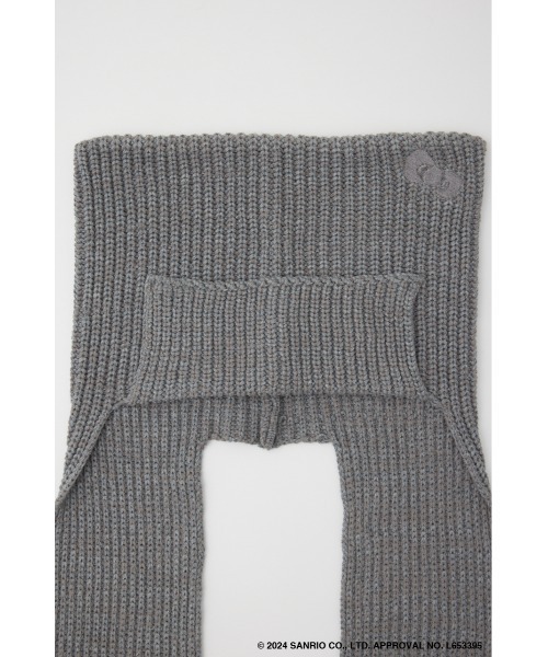 SLY(スライ)の「HELLO KITTY x SLY CAT BEANIE ハローキティ スライ キャット ビーニー(ニットキャップ/ビーニー・レディース・杢グレー/ブラック・FREE)」の13枚目の写真