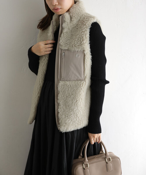 セール】【TICCA/ティッカ】 WOOLファーベスト（ベスト）｜La