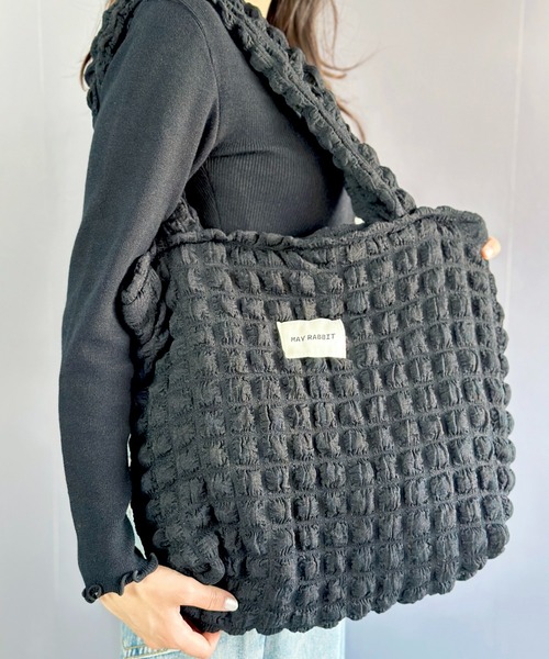 Silly(シリー)の「シャーリングトートバッグ(ショルダーバッグ・レディース・ホワイト/ピンク/パープル/ブラック・FREE)」の12枚目の写真