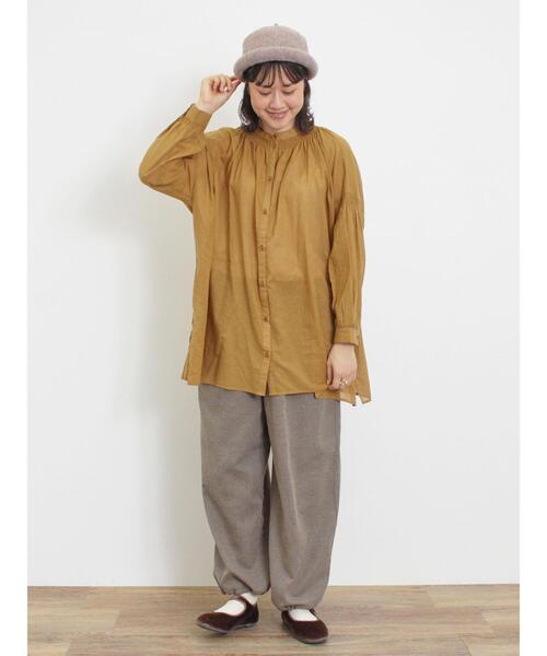 ＊りりさま＊Samansa Mos2 裏起毛襟シャーリングカットソー×3 セール】裏起毛襟シャーリングカットソー（Tシャツ/カットソー