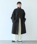 yuni（ユニ ）の「super100 Wool ステンカラーコート（ステンカラー