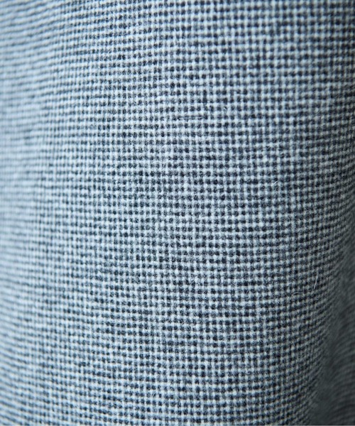 yuni(ユニ )の「ブリティッシュウールツイード マイクロチェックコート 1701CO009242(ステンカラーコート・レディース・ブラック/カーキ・FREE)」の11枚目の写真