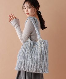 tiny tiny（ティニーティニー）の「ギャザーリボントートバッグ[tiny tiny(ティニーティニー)]（トートバッグ）」