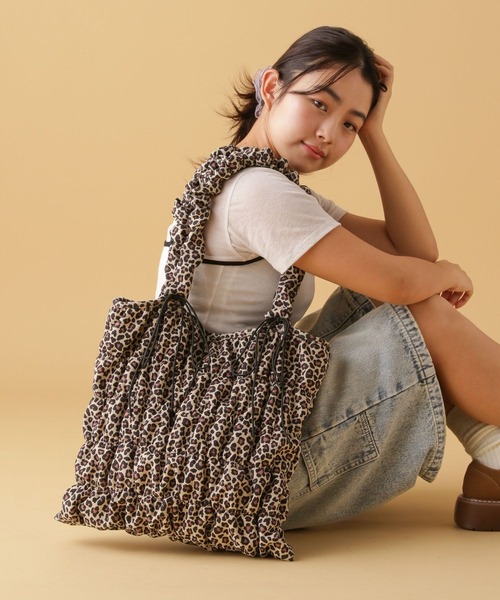 ギャザーリボントートバッグ[tiny tiny(ティニーティニー)]（トート