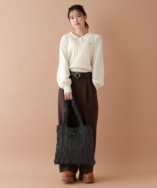 ギャザーリボントートバッグ[tiny tiny(ティニーティニー)]（トート