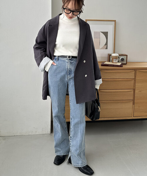 DISCOAT（ディスコート）の「ぷっくりバックル細レザーベルト（ベルト・レディース・ブラウン/キャメル/ブラック・FREE）」の9枚目の写真