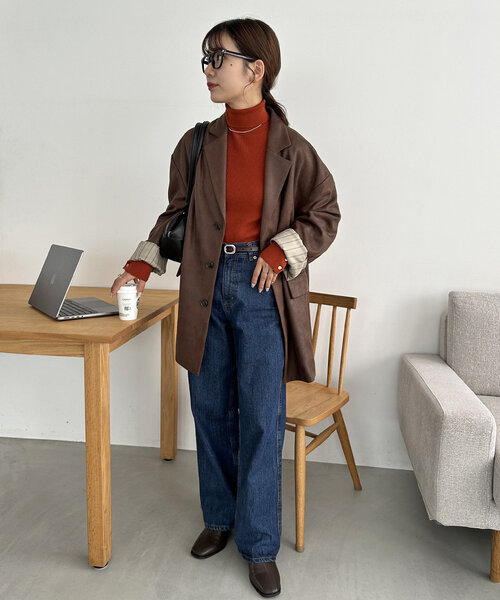 DISCOAT（ディスコート）の「ぷっくりバックル細レザーベルト（ベルト・レディース・ブラウン/キャメル/ブラック・FREE）」の18枚目の写真