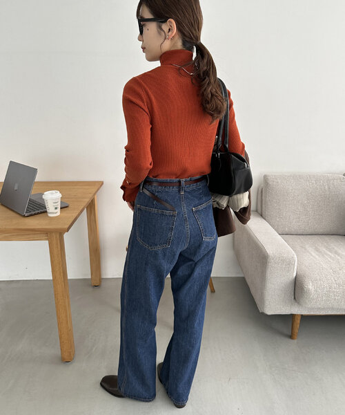 DISCOAT（ディスコート）の「ぷっくりバックル細レザーベルト（ベルト・レディース・ブラウン/キャメル/ブラック・FREE）」の19枚目の写真