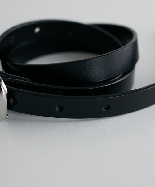 ぷっくりバックル細レザーベルト（ベルト）｜DISCOAT（ディスコート