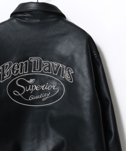 美品 BEN DAVIS BD FAUX LEATHER JACKET 30％OFF SALE セール BEN DAVIS ベンデイビス BD FAUX LEATHER