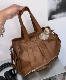 lilful（リルフル）の「【大容量】マルチポケット 2WAY ボストン ショルダーバッグ（ショルダーバッグ）」